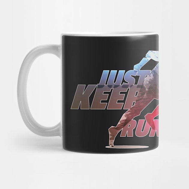 Marathon Vintage Retro Design, Just Keep Running by RedoneDesignART